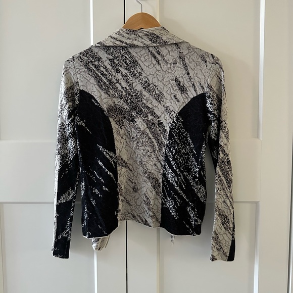 BCBG MaxAzria drape front silk Jacket - Picture 3 of 4